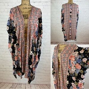 Angie Boho Print Open Front Kimono